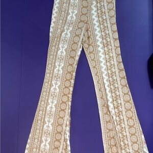 Bohemian Patterned Flare Pants